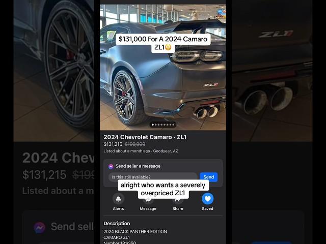 $131,000 For A 2024 Camaro ZL1 Collector's Edition!? (Crazy Markup!) #camaro #zl1 #dealership