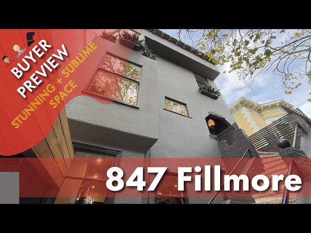 Buyer Preview:  847 Fillmore Street, San Francisco, Stunning Remodel - 4K