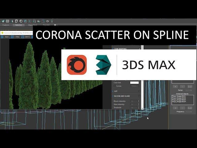 How to use Corona Scatter with Splines (Beginner)