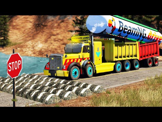 Trucks vs Speed Bumps #43 | BeamNG.DRIVE