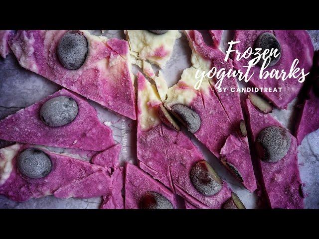 Easy Frozen Yogurt Barks | Easy summer Recipe | Short Video #shorts #youtubeshorts