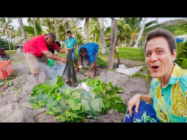 Fiji Hot Rock Oven!!  Unseen FIJIAN FOOD + Remote Pacific Island Life!