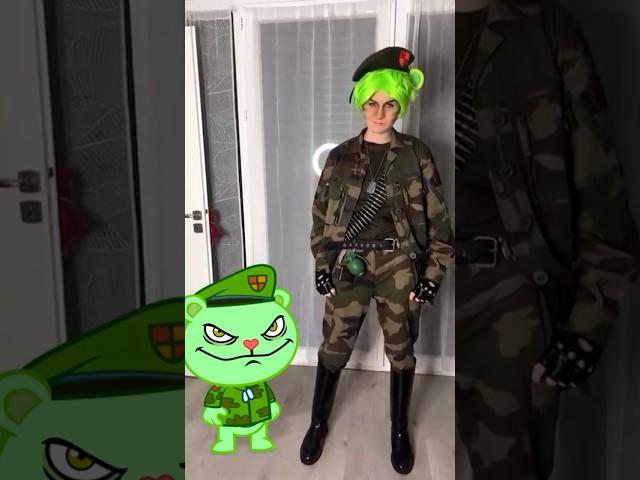 Fliqpy is not Happy  Collab with @NickyAnimations  #happytreefriends #cosplay