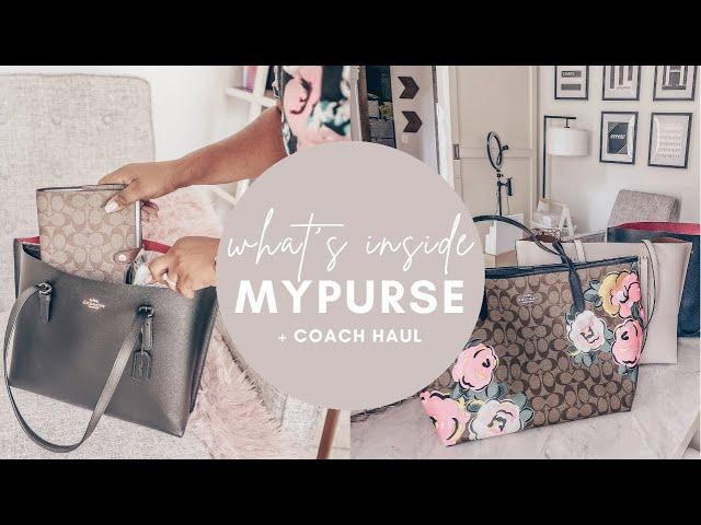 What's Inside My Bag + A5 Coach Planner Cover & HAUL  | At Home With Quita