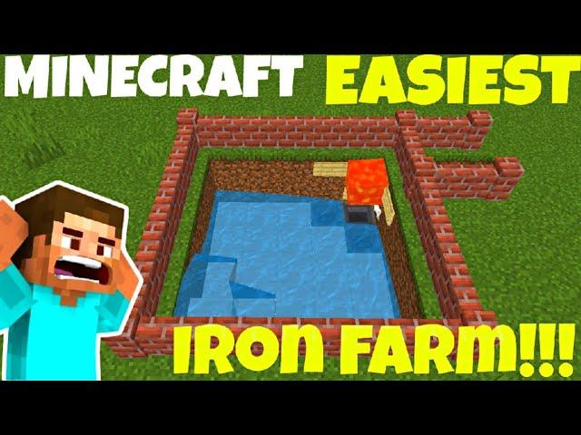 "Top Iron Farm Design for Minecraft Bedrock (PE) | 1.20/21 Update"