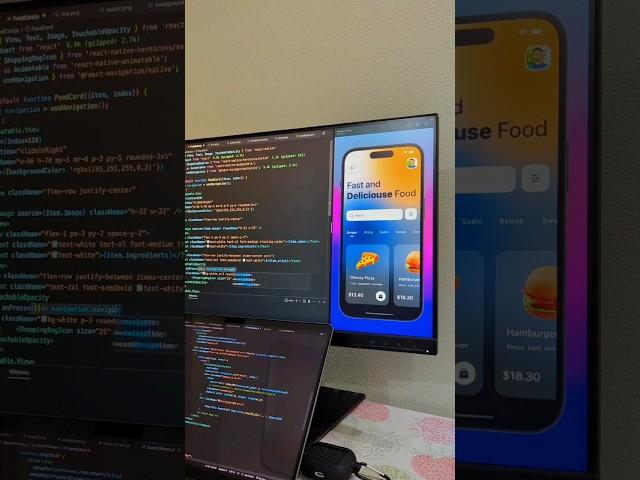 Fast Food App in React Native  #shorts #reactnative #expo #reactjs #app #ui