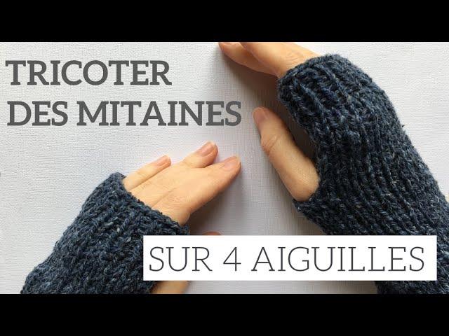 Tricoter des mitaines sur mesure sur 4 aiguilles