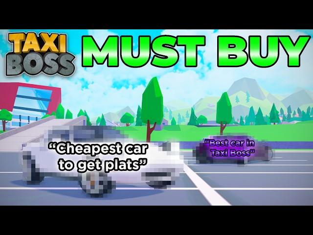 5 Cars you must buy in Taxi Boss (Roblox Taxi Boss)