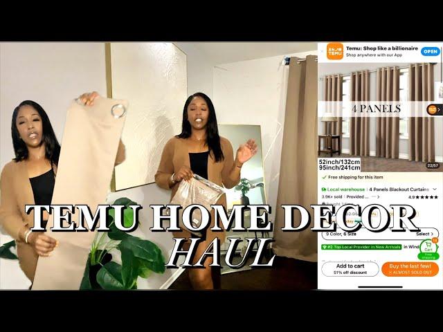 TEMU HOME DECOR | Living Room Makeover On A Budget | TEMU CURTAINS