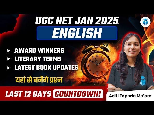 UGC NET English 2024 | English Award Winners, Literary Terms & Latest Books | Aditi Taparia