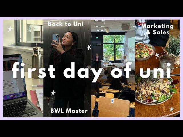 BACK TO UNI: Erster Uni Tag, BWL Studium, Marketing & Sales Master, Productive Vlog | Laica Vergara