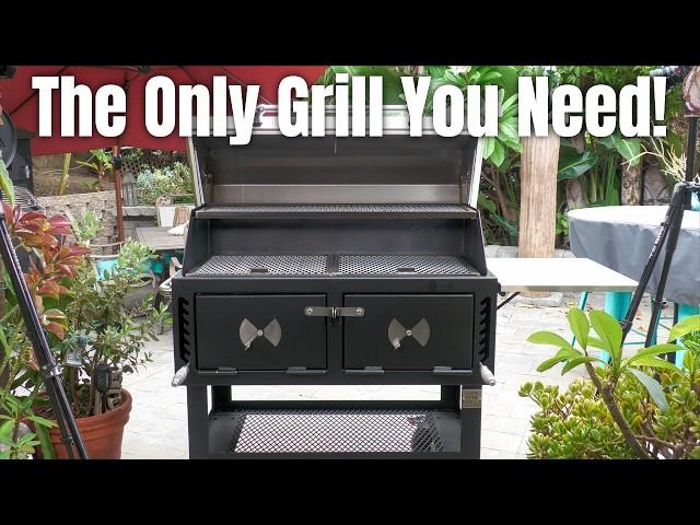 It's A Grill, A Smoker An Offset And Vertical Smoker All Wrapped Up Into One! LSG