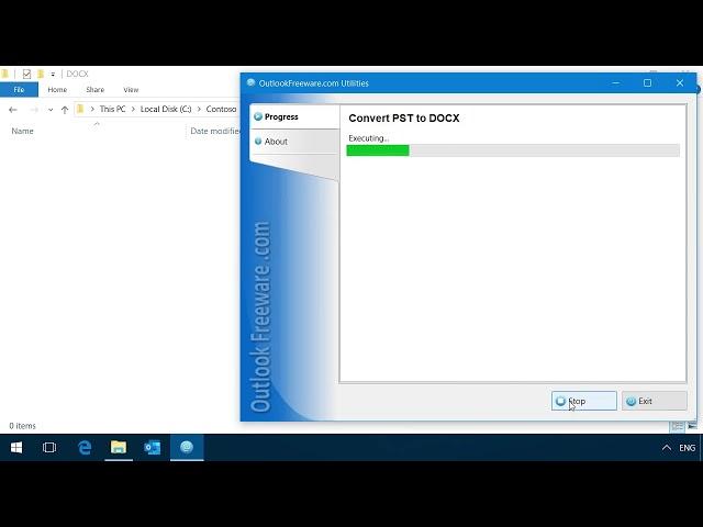 Convert Outlook PST to DOCX Files