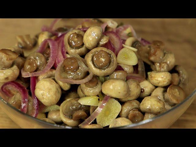 YOU DON'T EVEN NEED MEAT! Marinated champignons in 5 minutes!