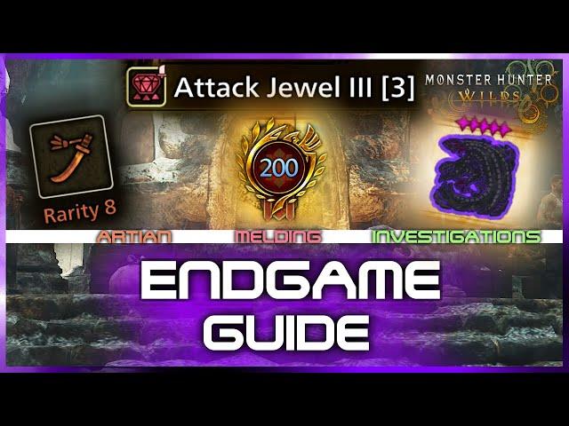 ENDGAME EXPLAINED! Artian / Farming / Melding HR Guide - Monster Hunter Wilds (MHWs)