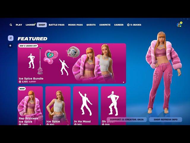  Fortnite ICE SPICE Update!