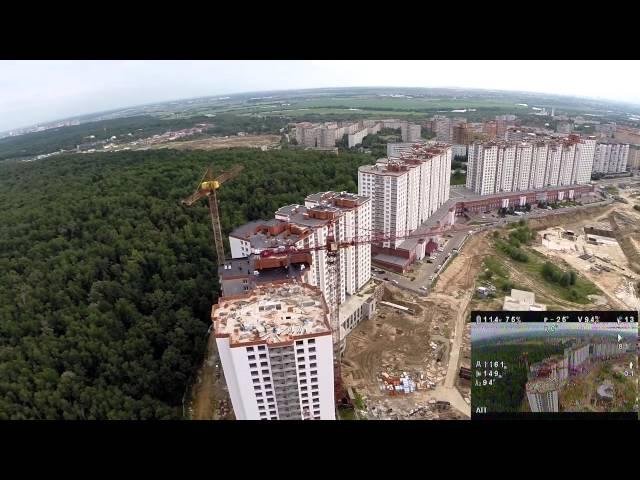 Квадрокоптер Phantom 2 с Gopro 3 (Дзержинский карьер) полет с телеметрией