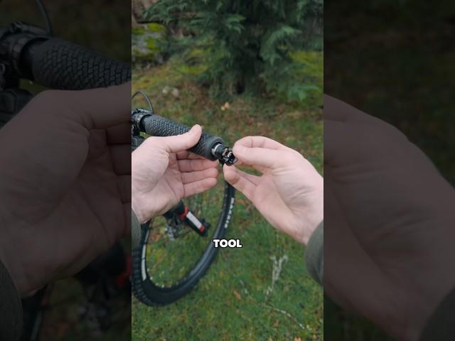 DARTs inside my handlebars. #mtbhacks #mtb #bikehacks