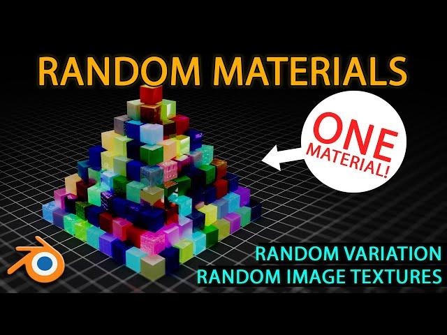 Random materials and image textures in Blender