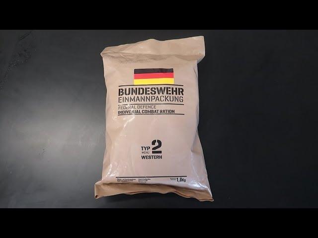 Tasting 2018 German MRE (Meal Ready to Eat)