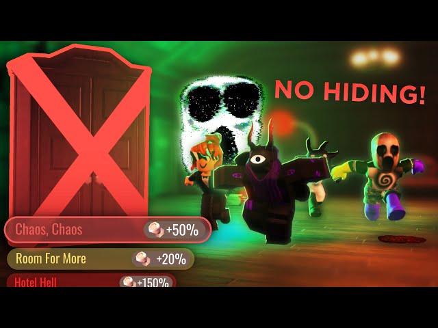 DOORS NO HIDING Challenge with Modifiers! (Hotel Hell, Chaos Chaos, & more!)