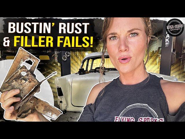 57 Chevy rust repair & bondo fail!