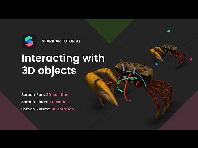 Spark AR: Interacting with 3D objects