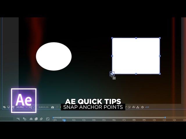 After Effects Quick Tips // Snap Anchor Points EASILY