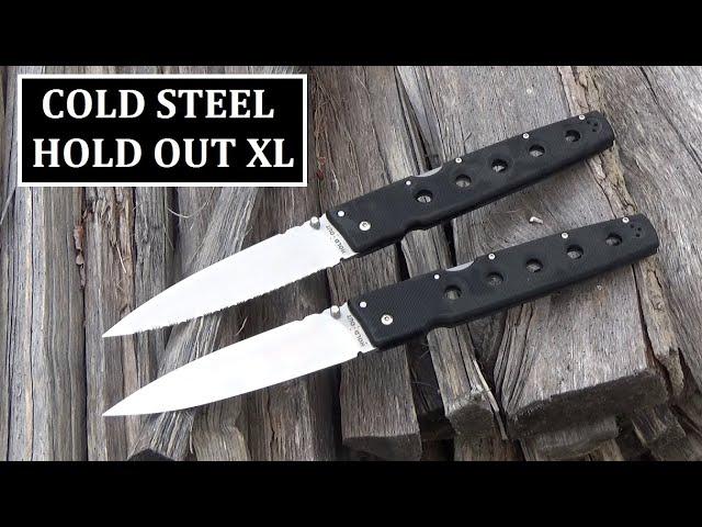 Cold Steel Hold Out XL Folding Knife Retrospective And Ritual Bottle Sacrifice