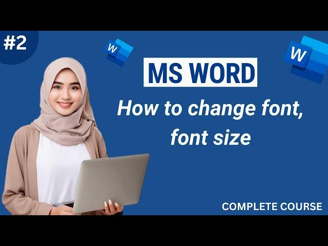 How to Change Font, Font Size | Increase or Decrease font size | 2024