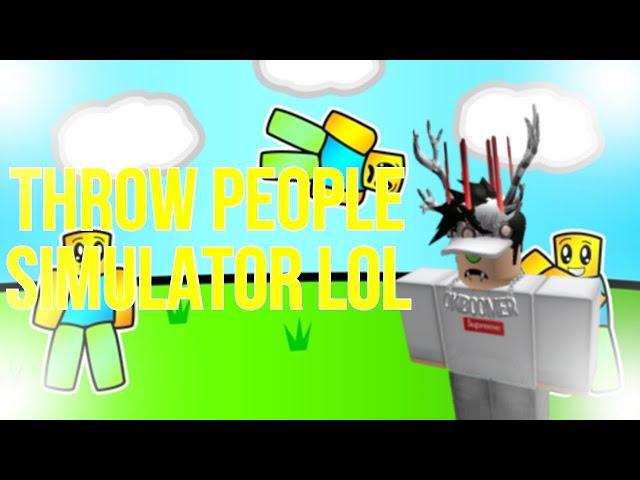 THROWING SOMEONE INTO A GALACTIC PORTAL??? (Throw People Simulator ROBLOX)