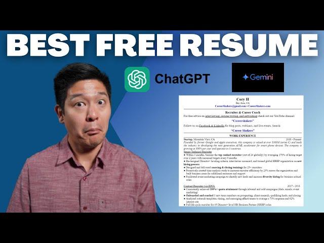 Make the BEST Resume for FREE (in 2025)