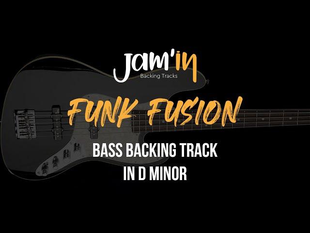 Funk Fusion Bass Backing Track in D Minor