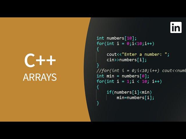 C++ Tutorial - Store multiple values with ARRAYS