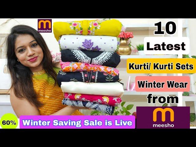  Meesho Huge Kurta Sets, Kurtis, Winter wear & Dresses Haul Starting Rs.266|️Meesho Haul