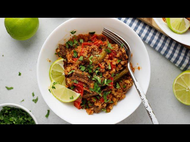 Keto Fajita Bowl [Easy Instant Pot Recipe]