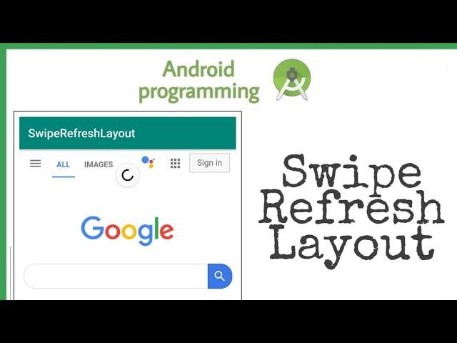 Swipe refresh layout Android studio Tutorial