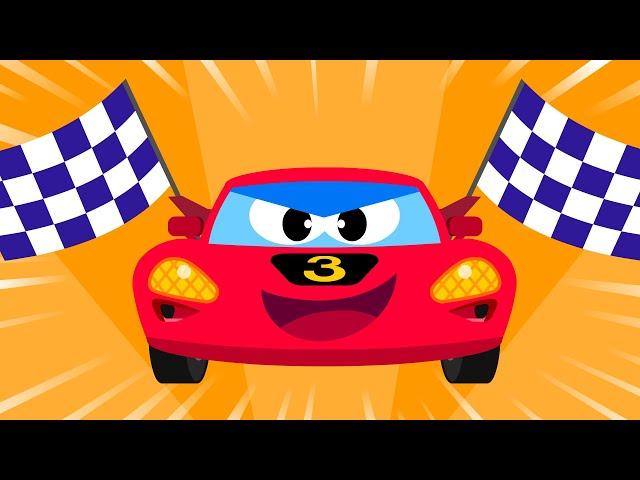 [ES, PT Sub] Zoom Zoom Racing Car  | I’m the Fastest Racer! | Nursery Rhymes | Car SongsTidiKids