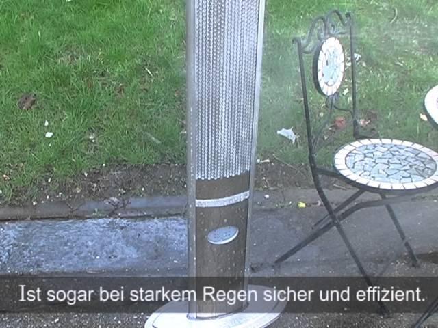 Ist sogar bei starkem Regen sicher und effizient Mit Schutzart IP55