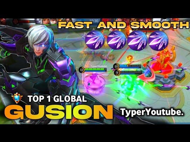 Gusion King Fast and Smooth Dagger Kills | TOP 1 GLOBAL GUSION | GUSION GAMEPLAY BY TyperYoutube.