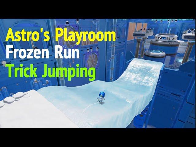 Frozen Run: How to Trick Jump For Fast Time - Astro's Playroom