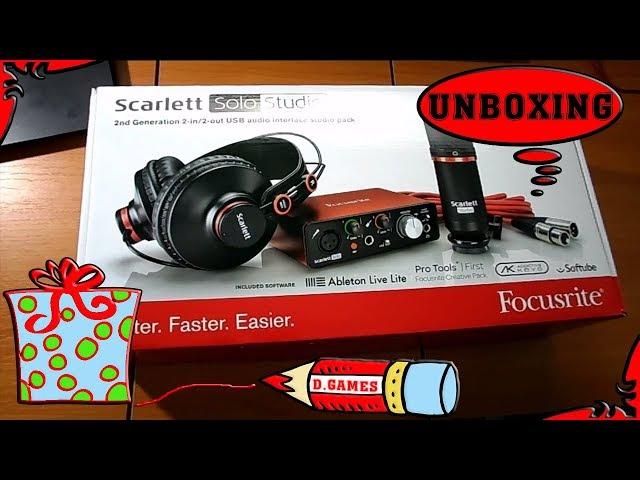 Распаковка Focusrite Scarlett Solo Studio 2nd Gen и слова благодарности зрителям!