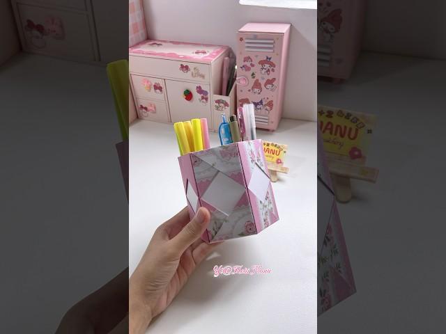 Paper pen box #diy #craft #penbox #shorts #shortvideo