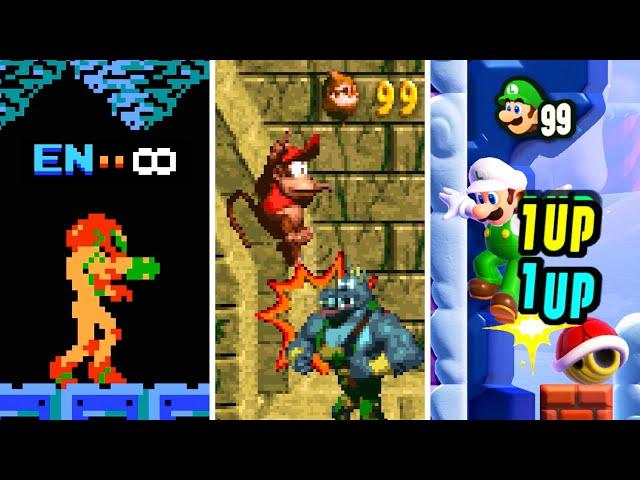 Evolution of Infinite Lives Tricks in Nintendo Games (1985 - 2025)