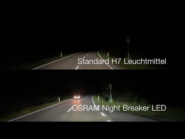 OSRAM Night Breaker H7-LED im Fiat Ducato - Vergleich und Testfahrt 