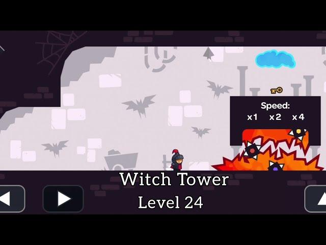 Tricky Castle Witch Tower level 24 game play |