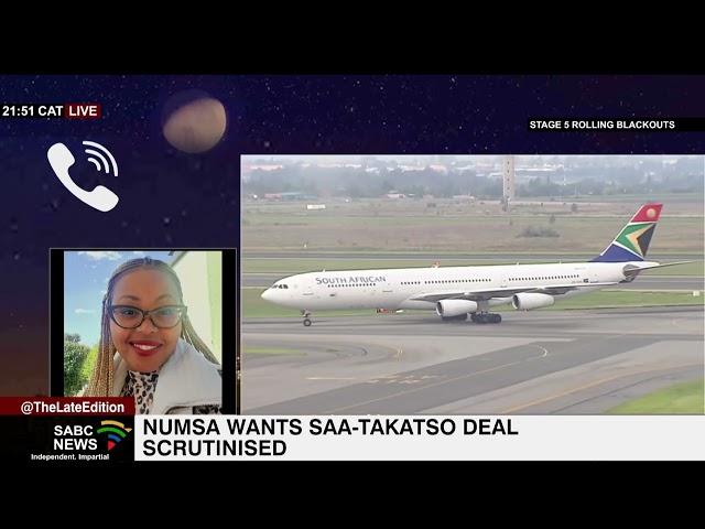 Numsa on efforts to block the SAA-Takatso deal: Phakamile Hlubi-Majola