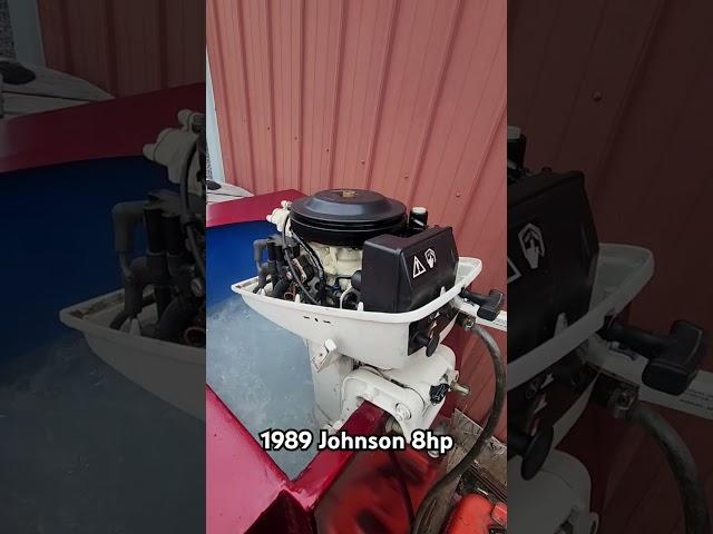 1989 Johnson 8hp short shaft 2-stroke. @OutboardMadness #outboardmadness