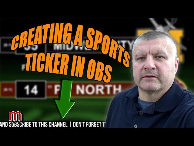 Creating a Sports Ticker or Scrolling Text in OBS