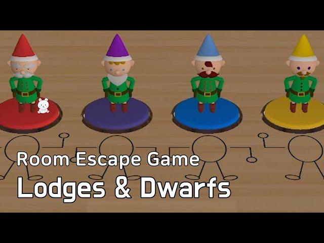 Escape Game Lodges & Dwarfs Walkthrough (STUDIO WAKABA) | 脱出ゲーム 極北のコテージに集うこびとたち